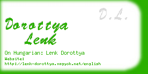 dorottya lenk business card